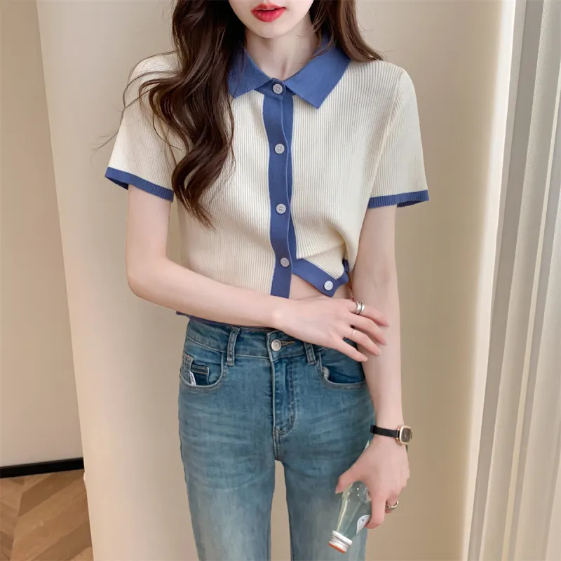 Tonlion Knitwear Women's White Tone-4