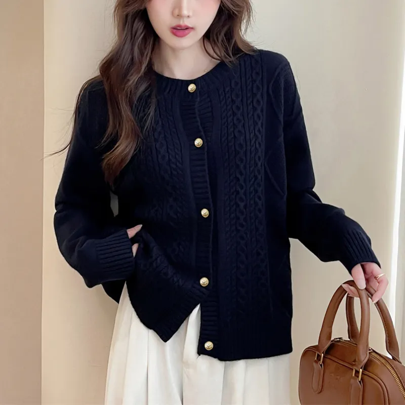 Tonlion Knitwear Women's Navy Blue-2