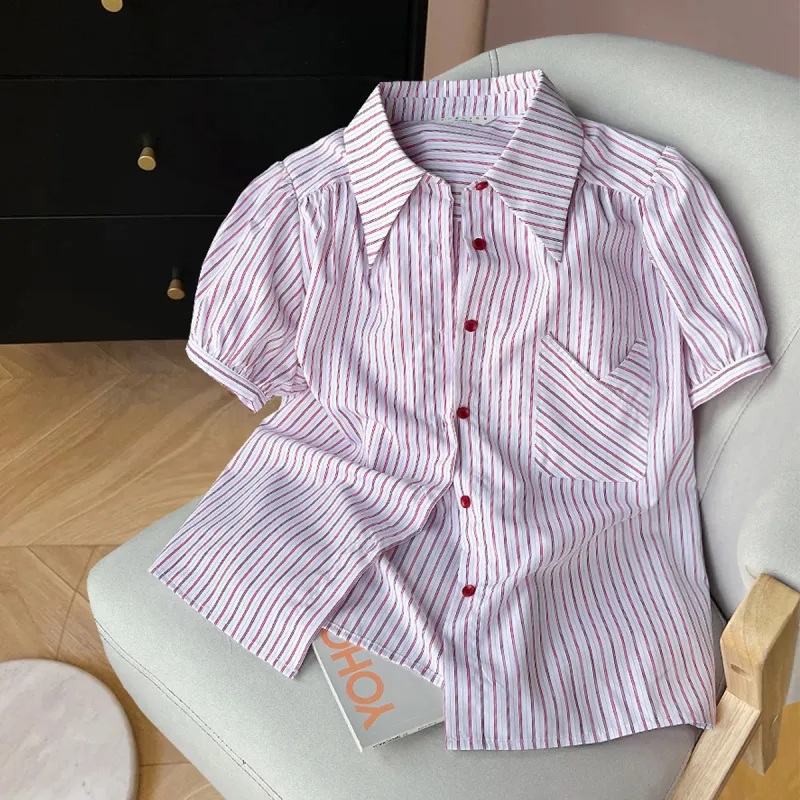Tonlion Shirts Women's Red-1