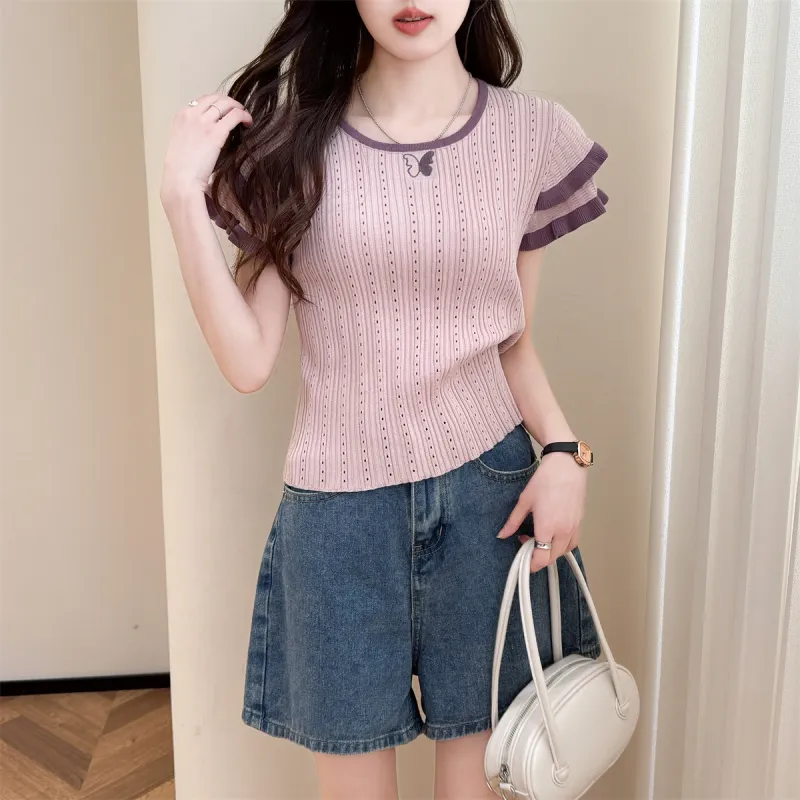 Tonlion Knitwear Women's Purple Tone-1
