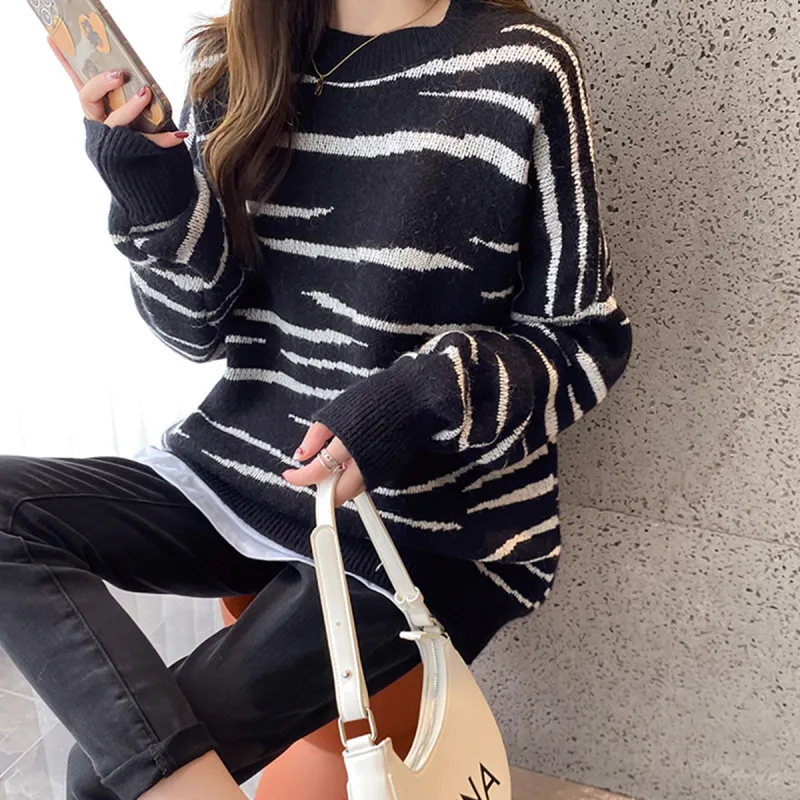 Tonlion Sweater Women's Blackish-2