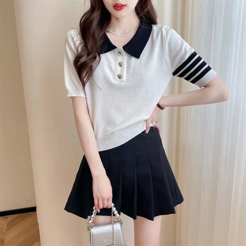 Tonlion Knitwear Women's White Tone-4
