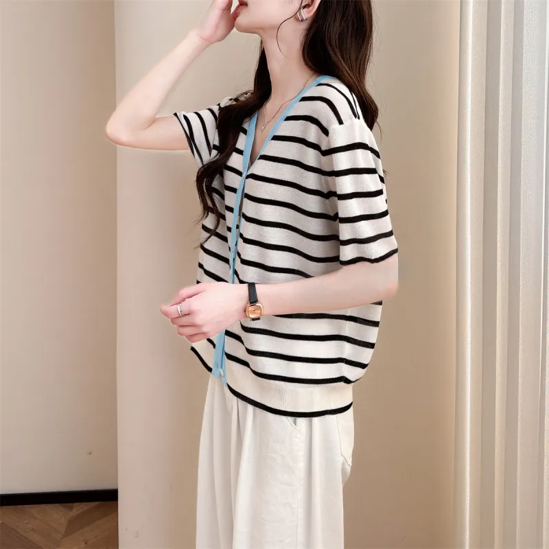 Tonlion Knitwear Women's White Tone-4