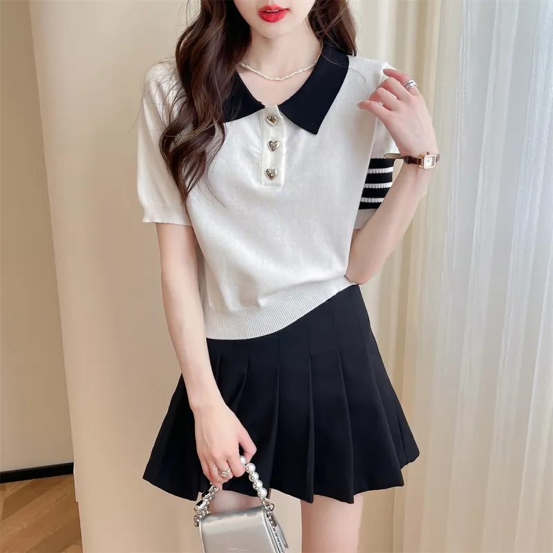 Tonlion Knitwear Women's White Tone-3