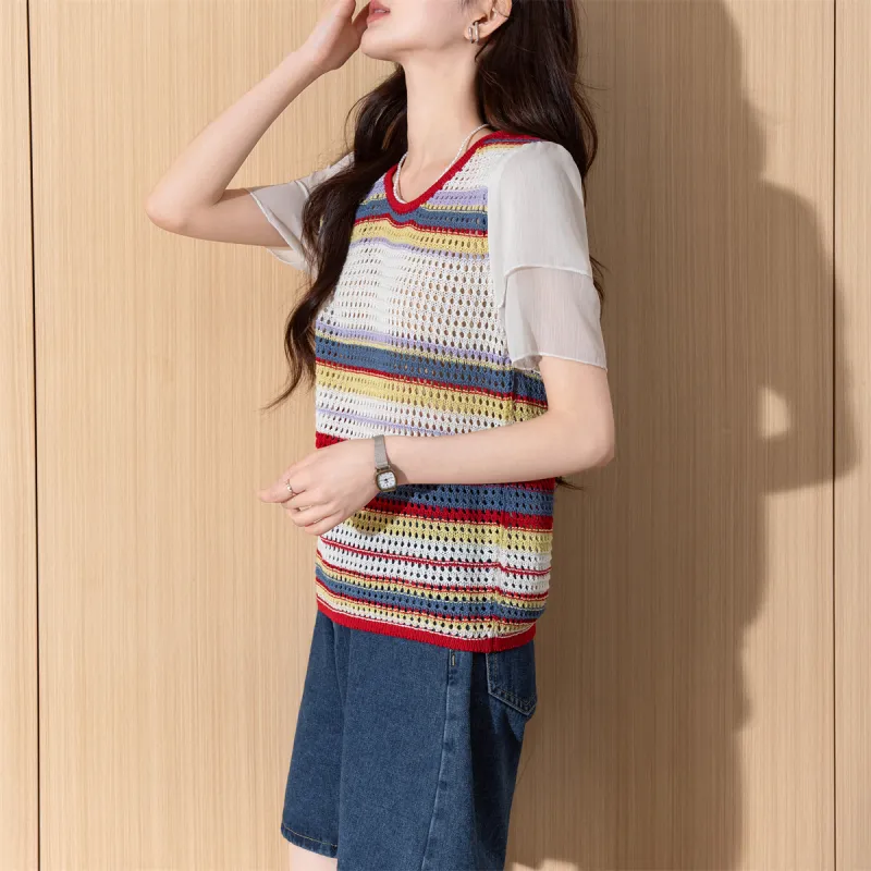 Tonlion Knitwear Women's White Tone-5