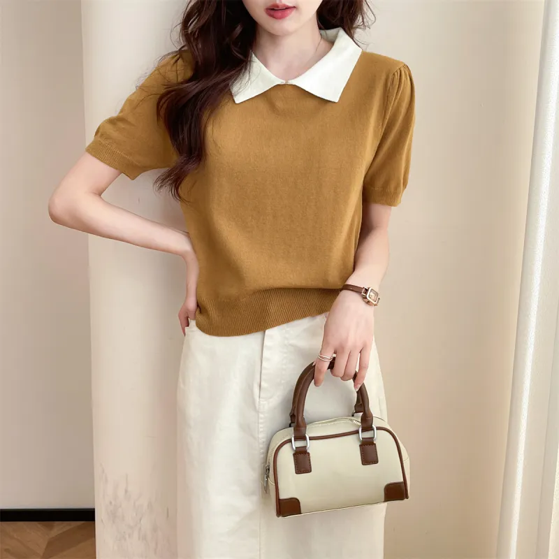 Tonlion Knitwear Women's Caramel-2