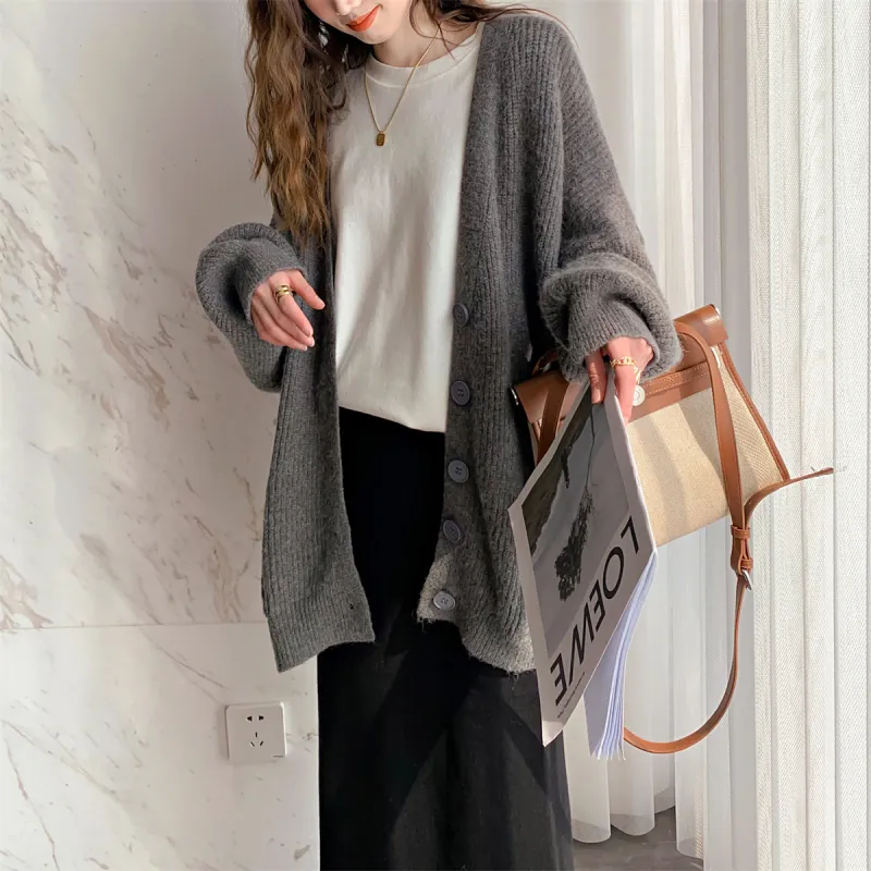 Tonlion Sweater Women's Heather Gray-4