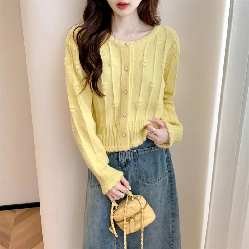 Tonlion Knitwear Women's Pear Yellow-3