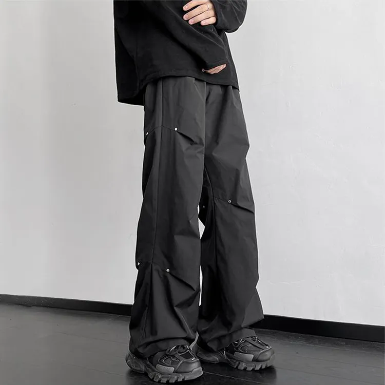 BLANC & ECLARE Lazy Street Mid Rise Comfortable Casual Pants Unisex-4