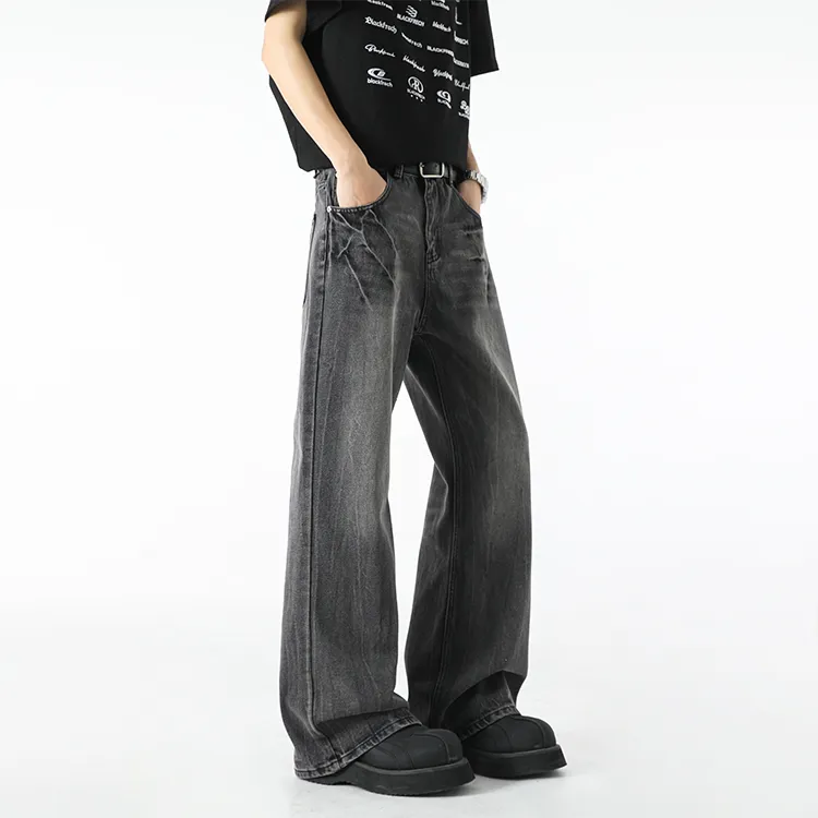 BLANC & ECLARE Mid Rise Casual Versatile Comfortable Slimming Jeans Unisex-11