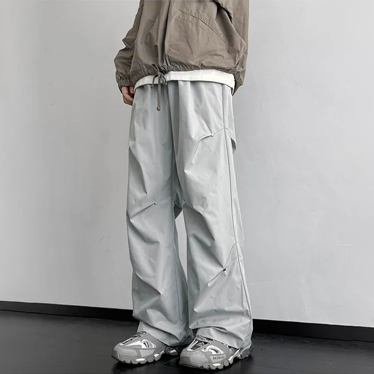 BLANC & ECLARE Lazy Street Mid Rise Comfortable Casual Pants Unisex-8