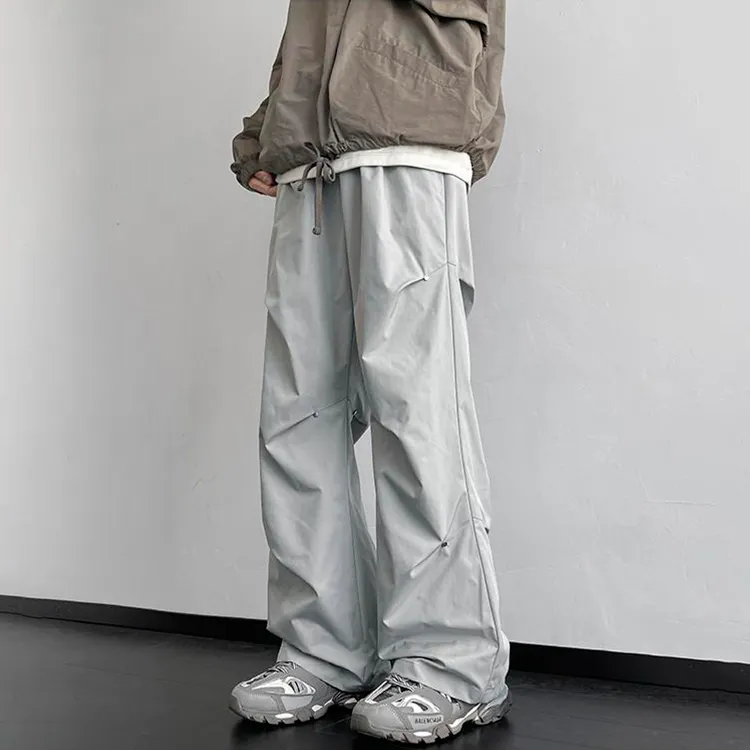BLANC & ECLARE Lazy Street Mid Rise Comfortable Casual Pants Unisex-10