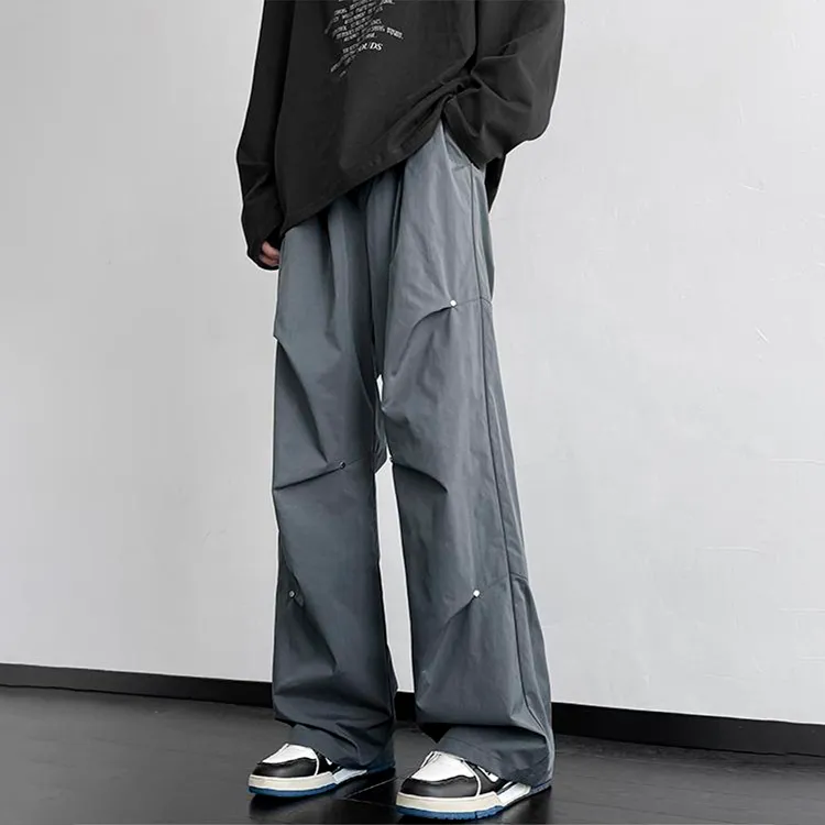 BLANC & ECLARE Lazy Street Mid Rise Comfortable Casual Pants Unisex-16