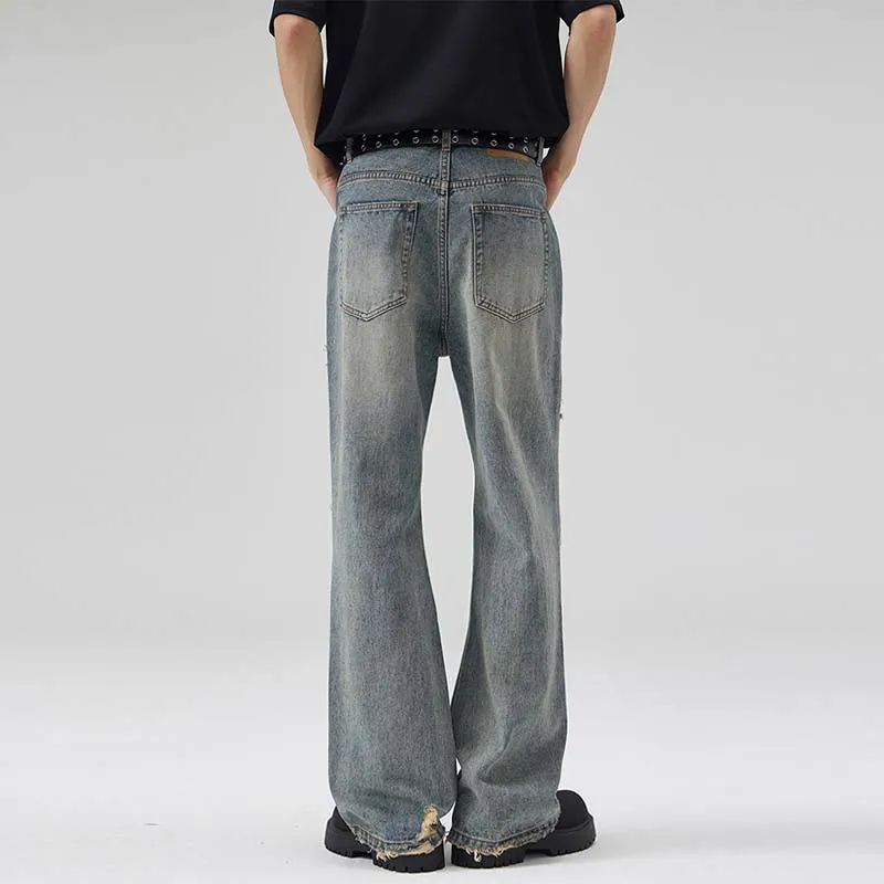 BLANC & ECLARE American Luxury Streetwear Hip Hop Distressed Heavyweight Ripped Jeans Men's-5
