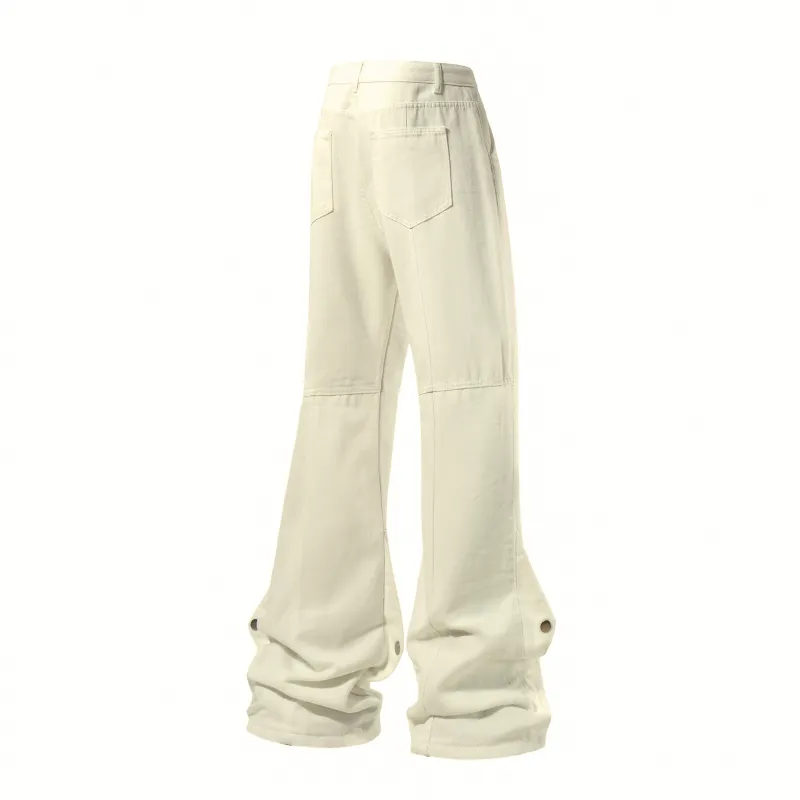 BLANC & ECLARE Fitted Bootcut Casual Mid Rise Jeans Unisex-8