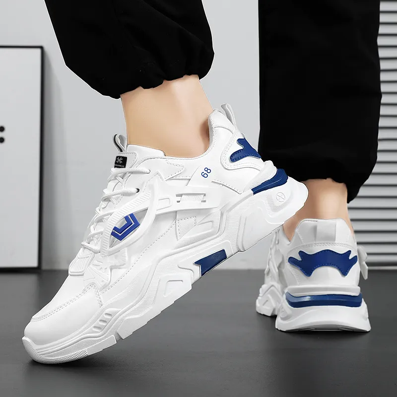 YUZHAOLIN Anti-Slip Wear-Resistant Low-Top Chunky Sneakers Men's-2