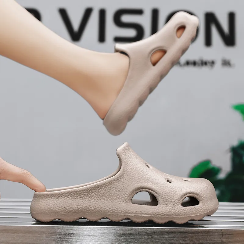 YUZHAOLIN Abrasion Resistant Slip Resistant Closed Toe Slippers Men's-2