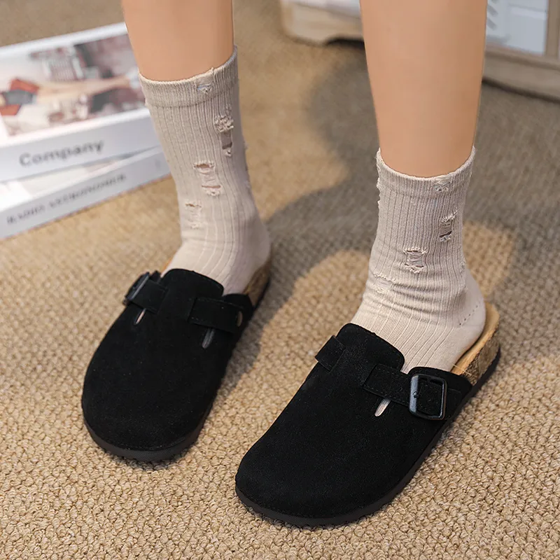 YUZHAOLIN EVA Rubber Sole Abrasion Resistant Slip Resistant Closed Toe Slippers Unisex-11