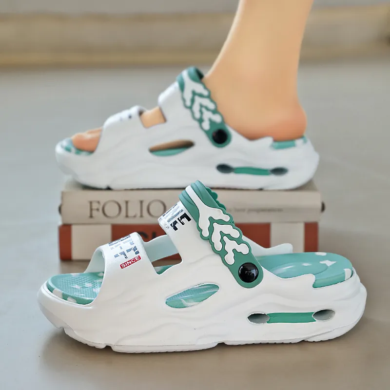 YUZHAOLIN Beach Sandals Unisex Gray Black/Black/Khaki/Black Blue/Fruit Green/White-2