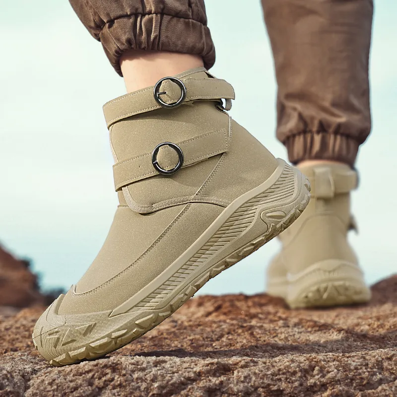 YUZHAOLIN Ankle Boots Men Khaki/Black/Gray-2