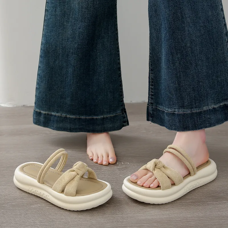 YUZHAOLIN Rubber Sole Slip Resistant Abrasion Resistant Slide Slippers Women's-2