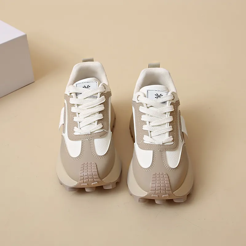 YUZHAOLIN Anti-Slip And Wear-Resistant Height Increasing Low-Top Chunky Sneakers Women's-12