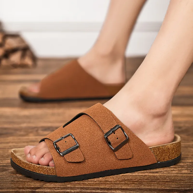 YUZHAOLIN EVA Rubber Sole Slip Resistant Abrasion Resistant Slide Slippers Unisex-9
