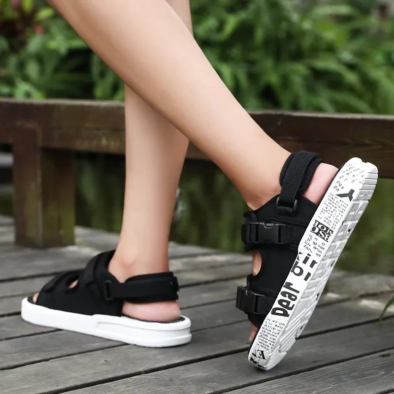 YUZHAOLIN Beach Sandals Unisex Black Gold/Black White/Camouflage-2