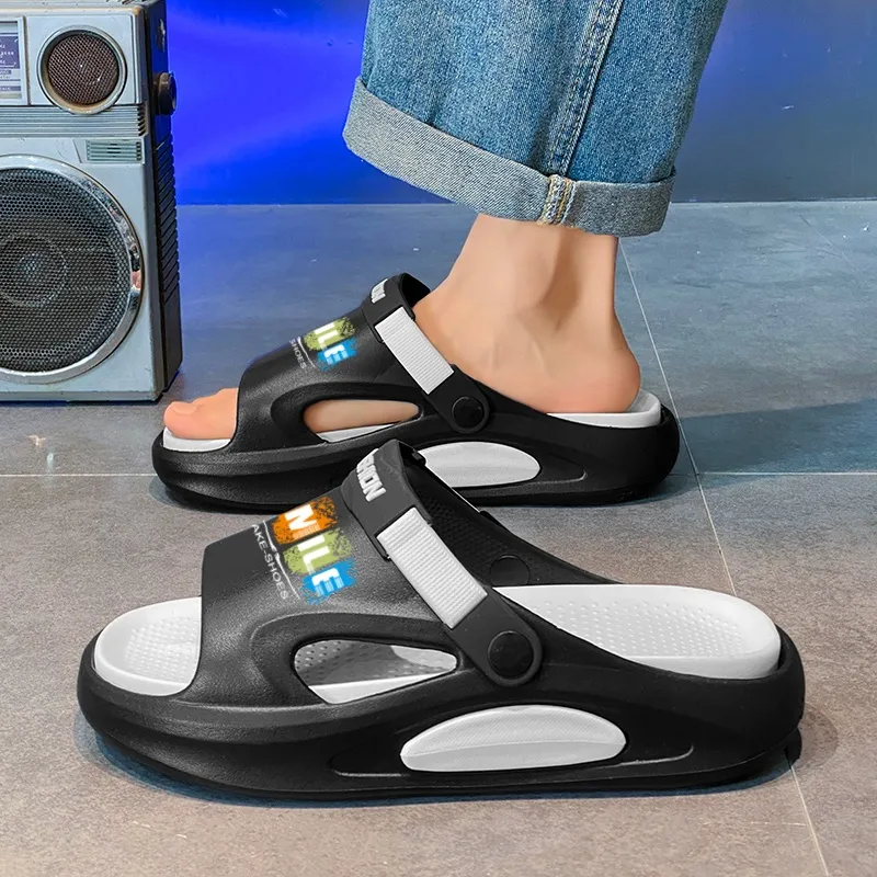 YUZHAOLIN Beach Sandals Men White Green/Beige Brown/Black White-14