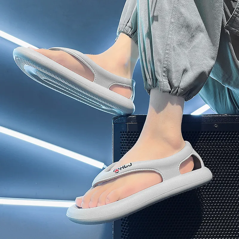 YUZHAOLIN Abrasion Resistant Slip Resistant Odor Resistant Slide Slippers Men's-2