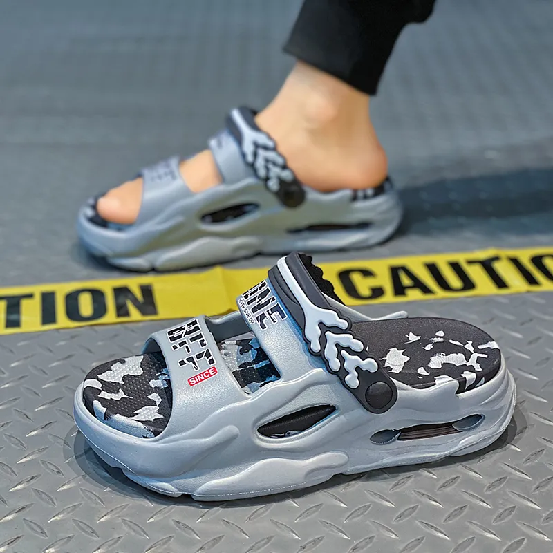 YUZHAOLIN Beach Sandals Unisex Gray Black/Black/Khaki/Black Blue/Fruit Green/White-16