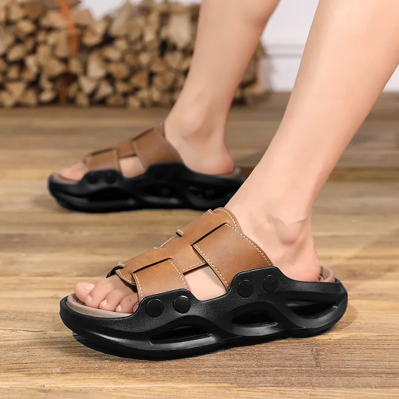 YUZHAOLIN EVA Slip Resistant Abrasion Resistant Slide Slippers Men's-2