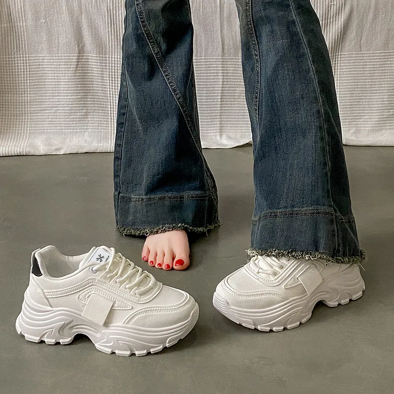 YUZHAOLIN Abrasion Resistant Slip Resistant Chunky Sneakers Women's-8