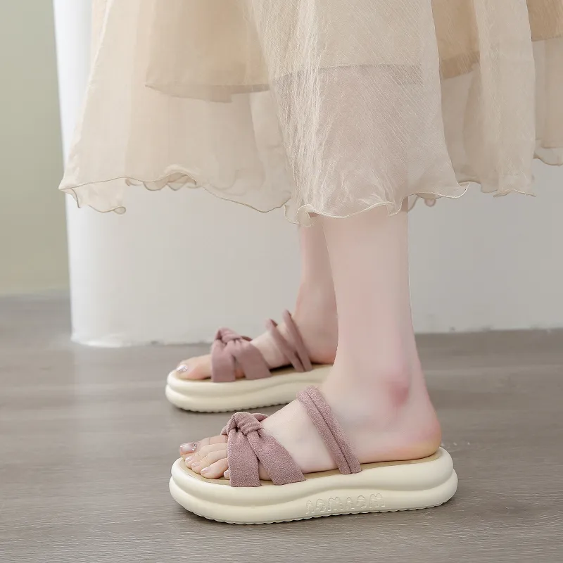 YUZHAOLIN Rubber Sole Slip Resistant Abrasion Resistant Slide Slippers Women's-6