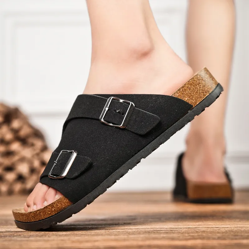 YUZHAOLIN EVA Rubber Sole Slip Resistant Abrasion Resistant Slide Slippers Unisex-13