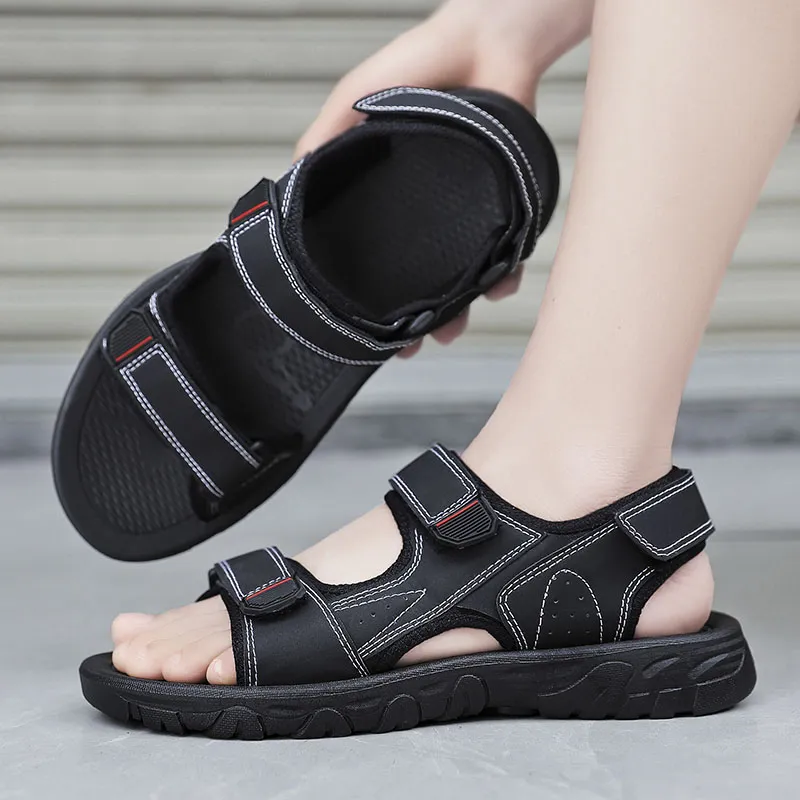 YUZHAOLIN Beach Sandals Men Black/Brown-1