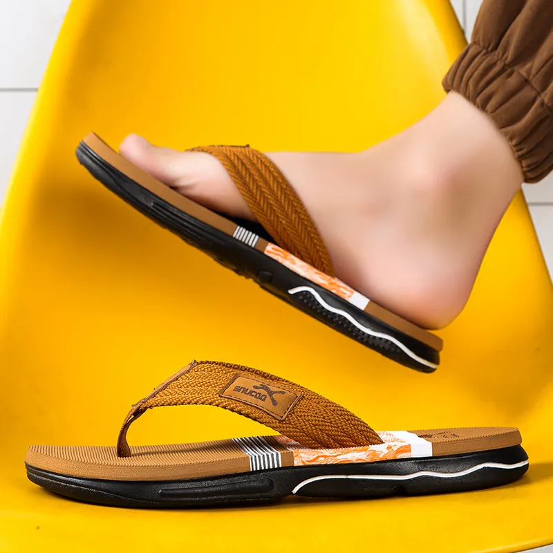 YUZHAOLIN Rubber Sole Odor Resistant Abrasion Resistant Slip Resistant Flip Flops Men's-7