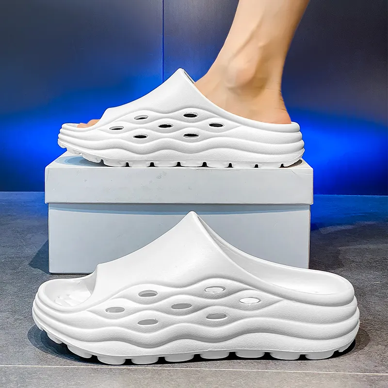 YUZHAOLIN Slip Resistant Abrasion Resistant Slide Slippers Men's-2