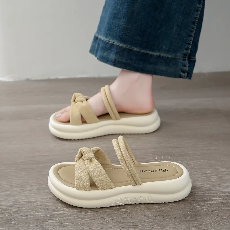 YUZHAOLIN Rubber Sole Slip Resistant Abrasion Resistant Slide Slippers Women's-1