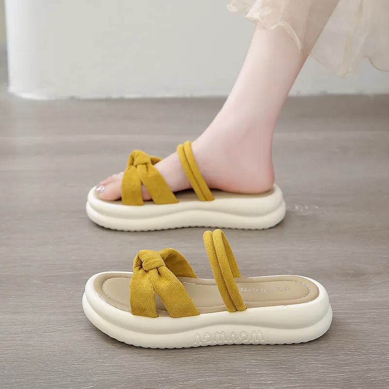 YUZHAOLIN Rubber Sole Slip Resistant Abrasion Resistant Slide Slippers Women's-9