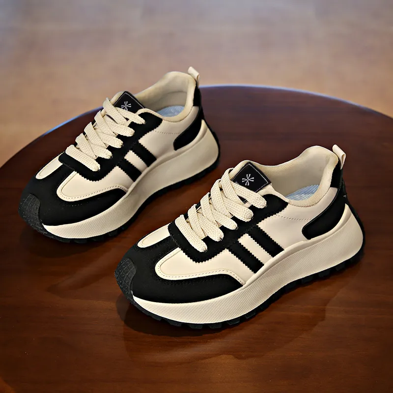 YUZHAOLIN Anti-Slip And Wear-Resistant Height Increasing Low-Top Chunky Sneakers Women's-7