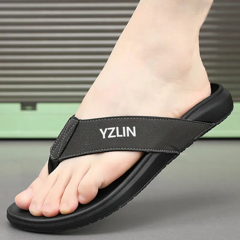YUZHAOLIN Abrasion Resistant Slip Resistant Flip Flops Men's-2
