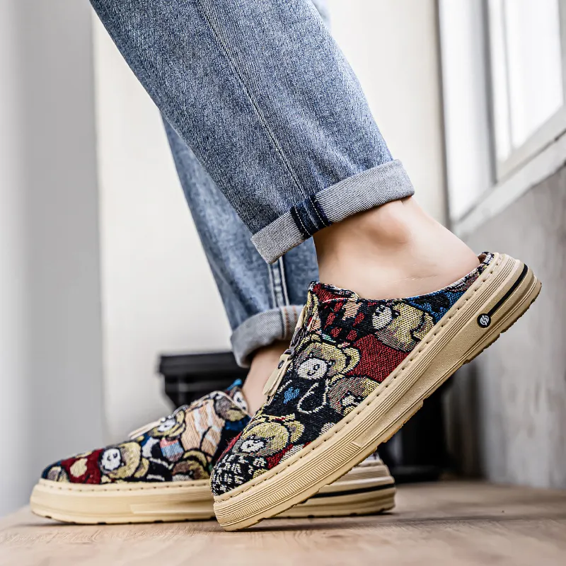 YUZHAOLIN Abrasion Resistant Slip Resistant Closed Toe Slippers Men's-11