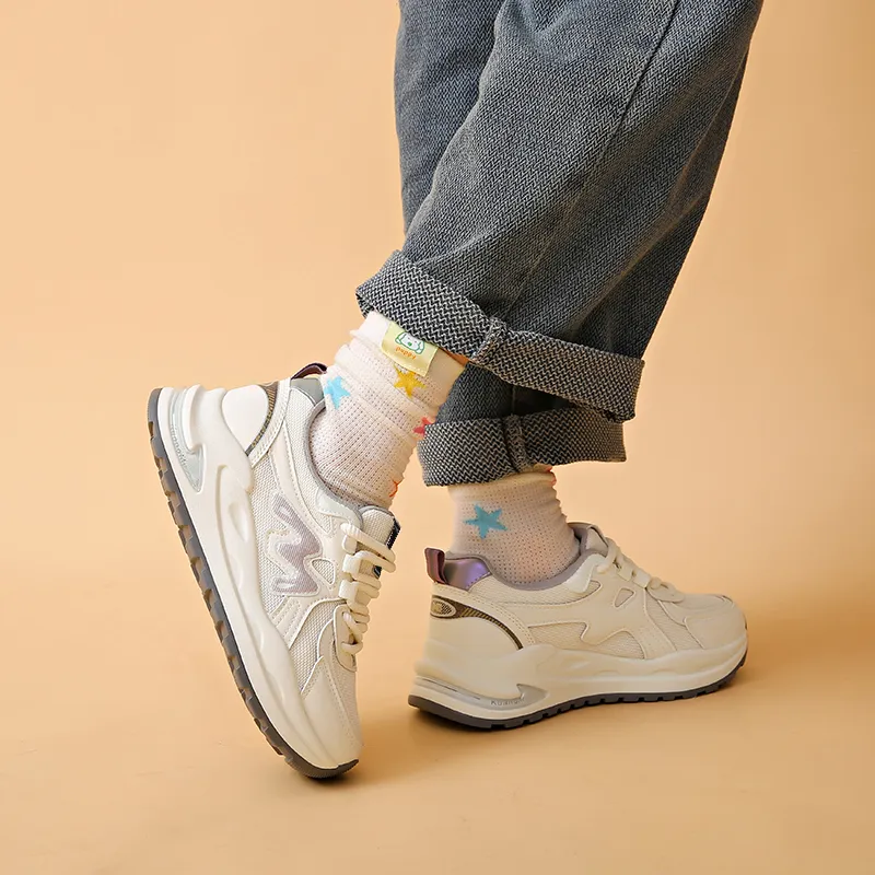YUZHAOLIN Anti-Slip And Wear-Resistant Height Increasing Low-Top Chunky Sneakers Women's-6