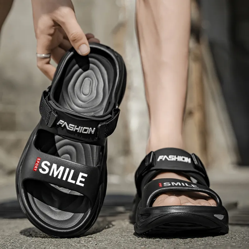 YUZHAOLIN Beach Sandals Men Black Gray/Mint Green-9