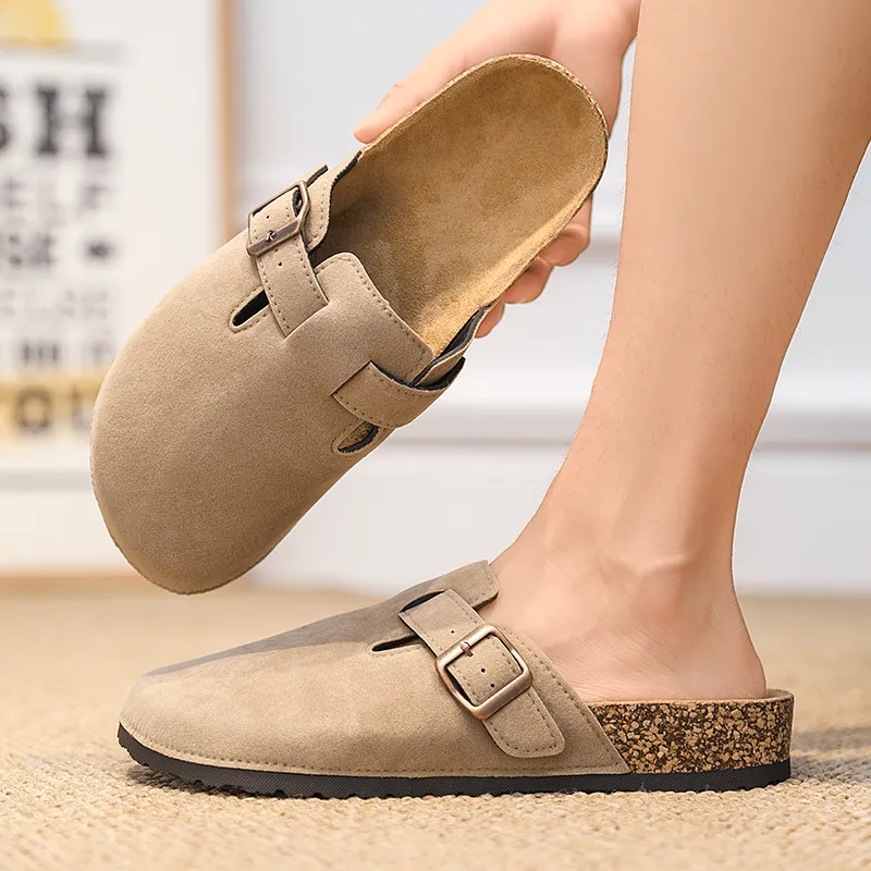 YUZHAOLIN EVA Rubber Sole Abrasion Resistant Slip Resistant Closed Toe Slippers Unisex-3