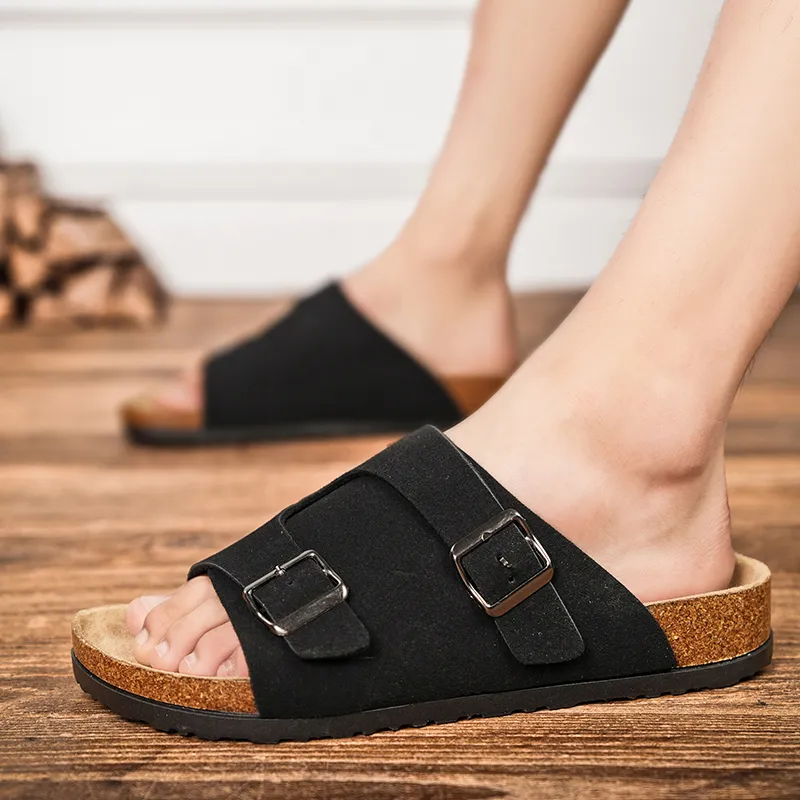 YUZHAOLIN EVA Rubber Sole Slip Resistant Abrasion Resistant Slide Slippers Unisex-14