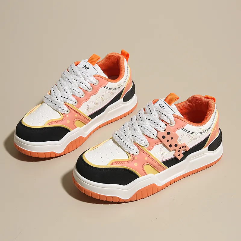 YUZHAOLIN Anti Slip And Wear Resistant Height Increasing Low Top Skateboard Shoes Women's-11