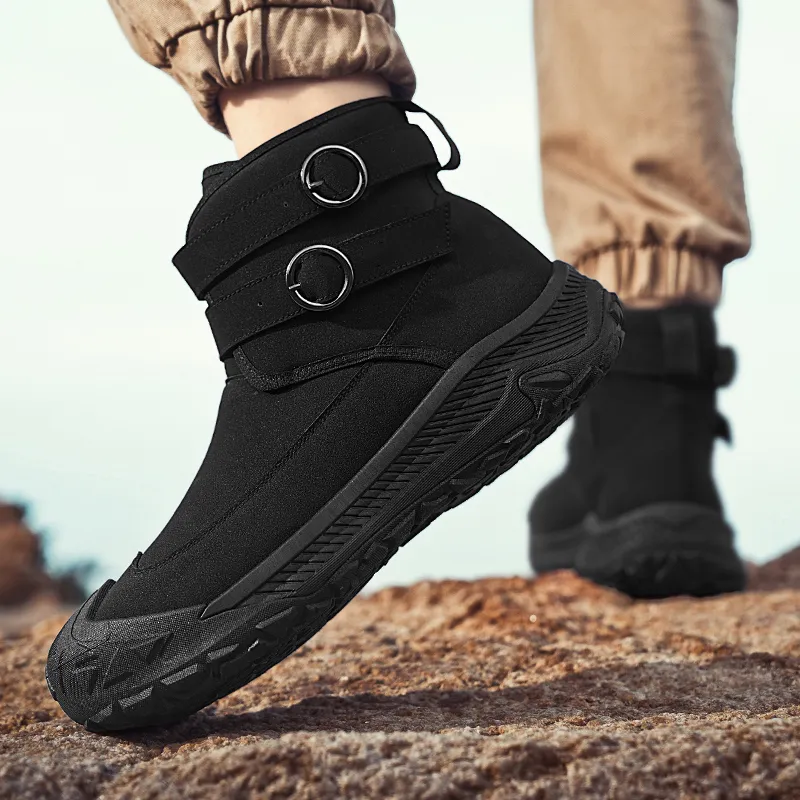 YUZHAOLIN Ankle Boots Men Khaki/Black/Gray-8