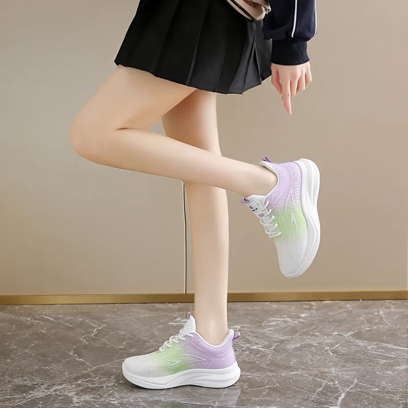 YUZHAOLIN Anti-Slip And Wear-Resistant Height Increasing Low-Top Casual Shoes Women's-19